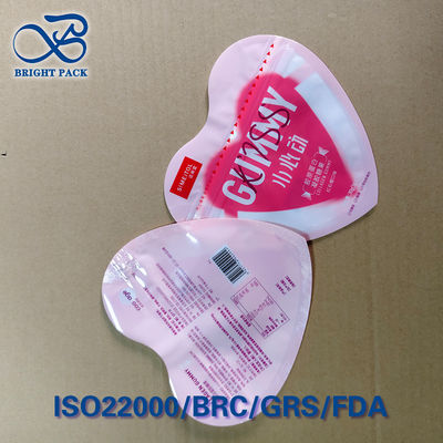 أكياس علكة ذات شكل مخصص برقائق معدنية ثلاثية الأبعاد طباعة 1-10 ألوان