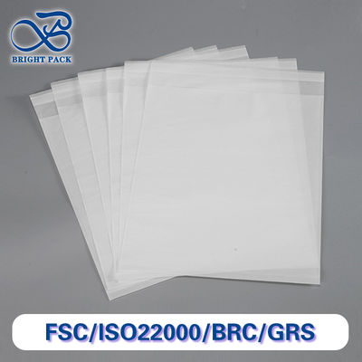 أكياس ورقية شفافة بيضاء قابلة للتحلل الكامل لـ 100% لتغليف الملابس