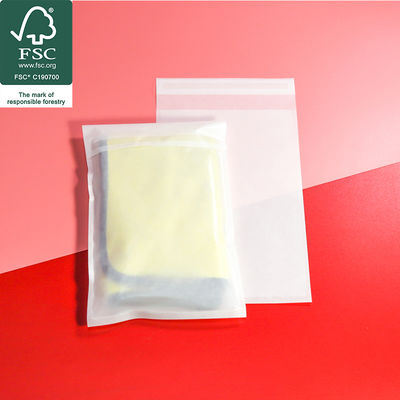 أكياس الزجاج الورقية أكياس الملابس القابلة للتحلل البيولوجي لتغليف القمصان والملابس