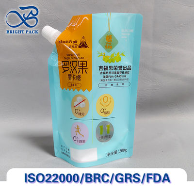 كيس فوهة مخصص للطعام مناسب للصلصة والعصير والزبادي وتعبئة الأطعمة السائلة.