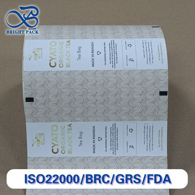 لفة ورق ممتازة آمنة غذائيًا وسهلة التمزق مع طلاء ختم حراري لتغليف أكياس الشاي بكفاءة