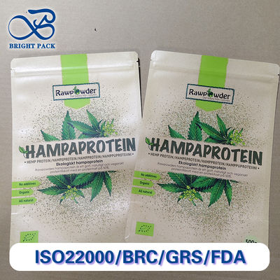 ورق الكرافت المتميز / PE أكياس الزيبور المركبة التعبئة الثقيلة الصديقة للبيئة للتعبئة الثقيلة للقهوة