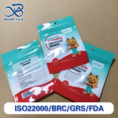 حقيبة لقطات الخيط الأسناني الصديقة للبيئة 1000 مل PET / PE عبوة شفافة