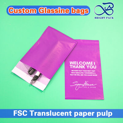 أكياس ورق زجاجية صديقة للبيئة ومغلفات ذات شفافية عالية ومادة قابلة للتحلل الحيوي بنسبة 100٪