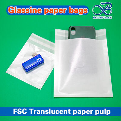 أكياس الورق المطبوعة حسب الطلب من الزجاج المشمع لأغلفة الملابس الراقية - قابلة لإعادة التدوير والتكسر البيولوجي والشفافة