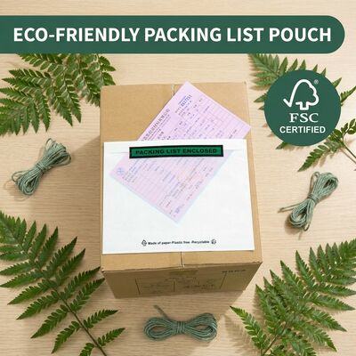 كيس التغليف القابل للتحلل الحيوي والخالي من البلاستيك من Glassine | مغلف شحن معتمد من FSC وصديق للبيئة وقابل لإعادة التدوير OEM